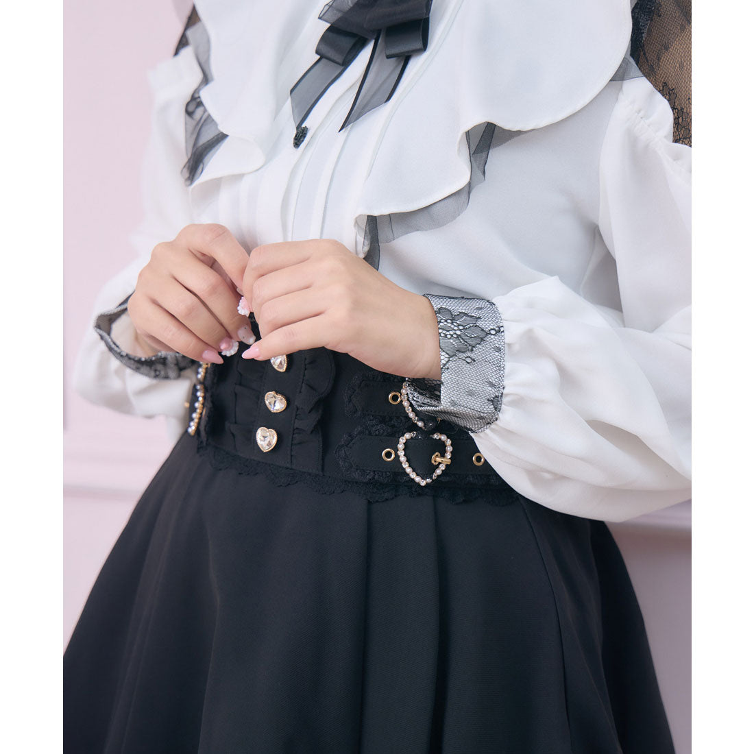 ロジータ ROJITA ラッフル肩開きブラウス （ホワイト） ホワイト