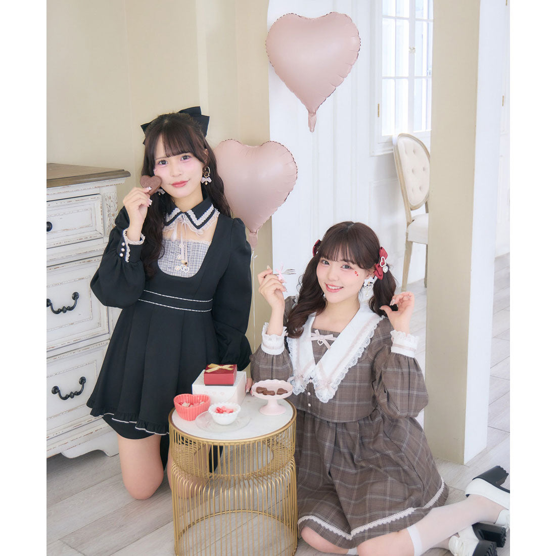 ロジータ ROJITA レイヤード配色セーラーワンピース （チェック） チェック