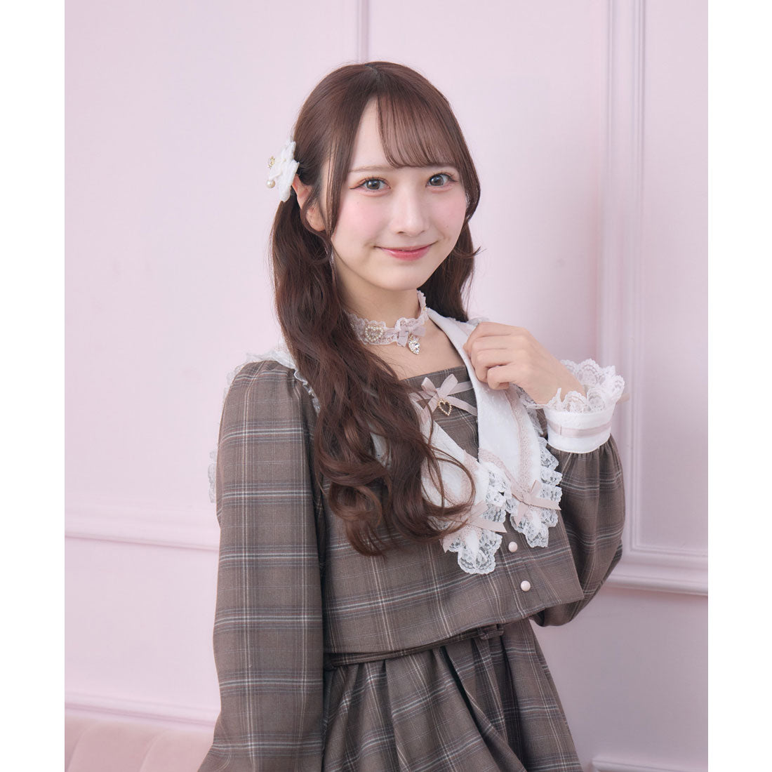 ロジータ ROJITA レイヤード配色セーラーワンピース （チェック） チェック