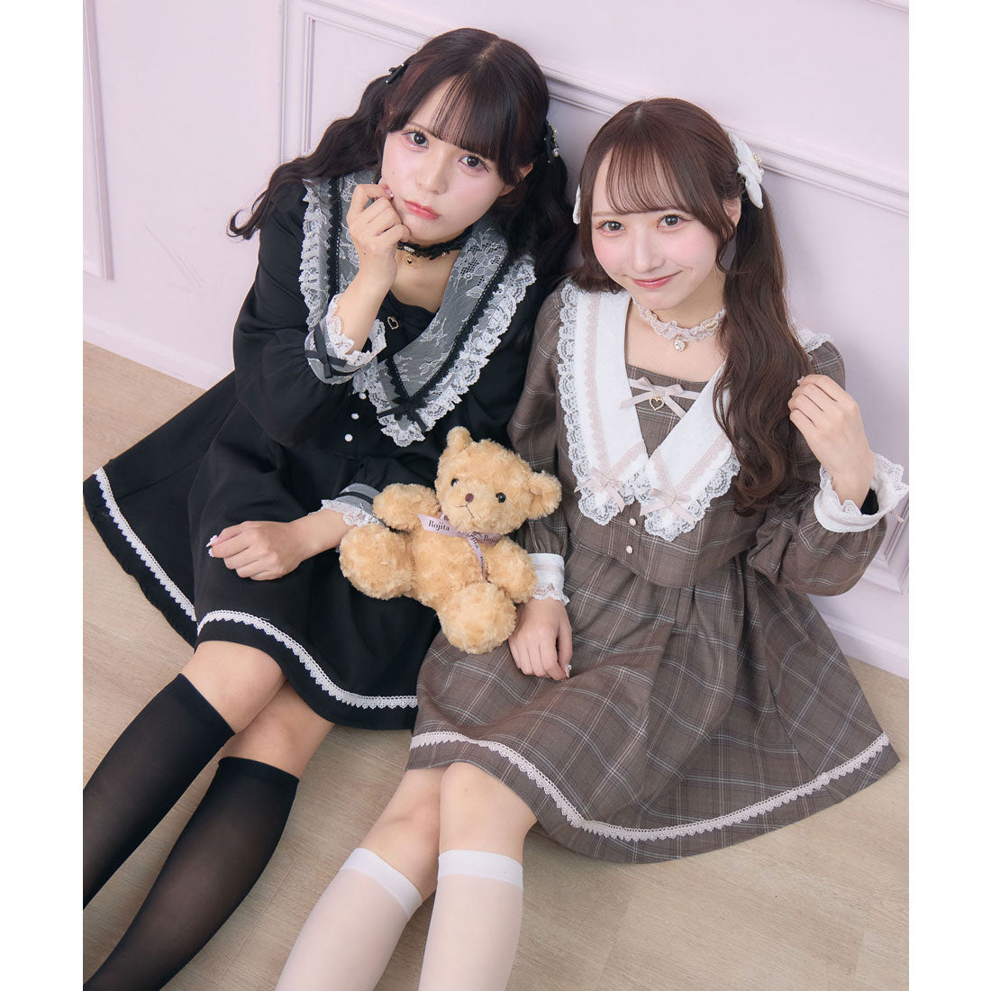 ロジータ ROJITA レイヤード配色セーラーワンピース （チェック） チェック