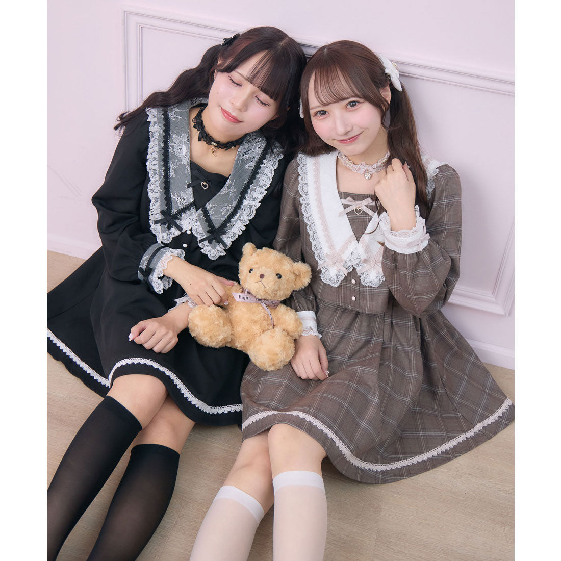 ロジータ ROJITA レイヤード配色セーラーワンピース （チェック） チェック