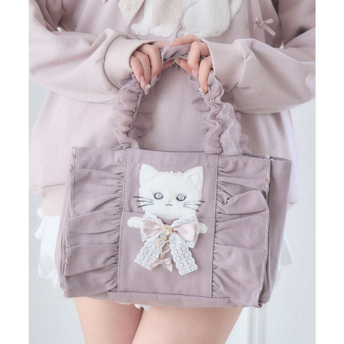 ロジータ ROJITA RibbonCat ミニトートバッグ （ピンク） ピンク