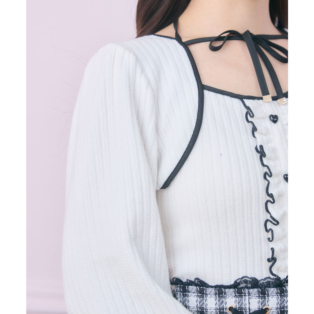 ロジータ ROJITA 配色リボンカットアンサンブル （ホワイト） ホワイト