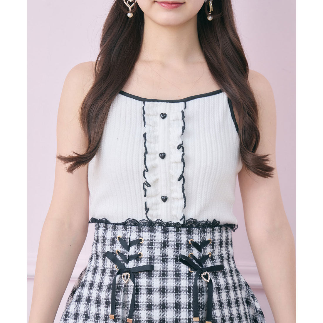 ロジータ ROJITA 配色リボンカットアンサンブル （ホワイト） ホワイト