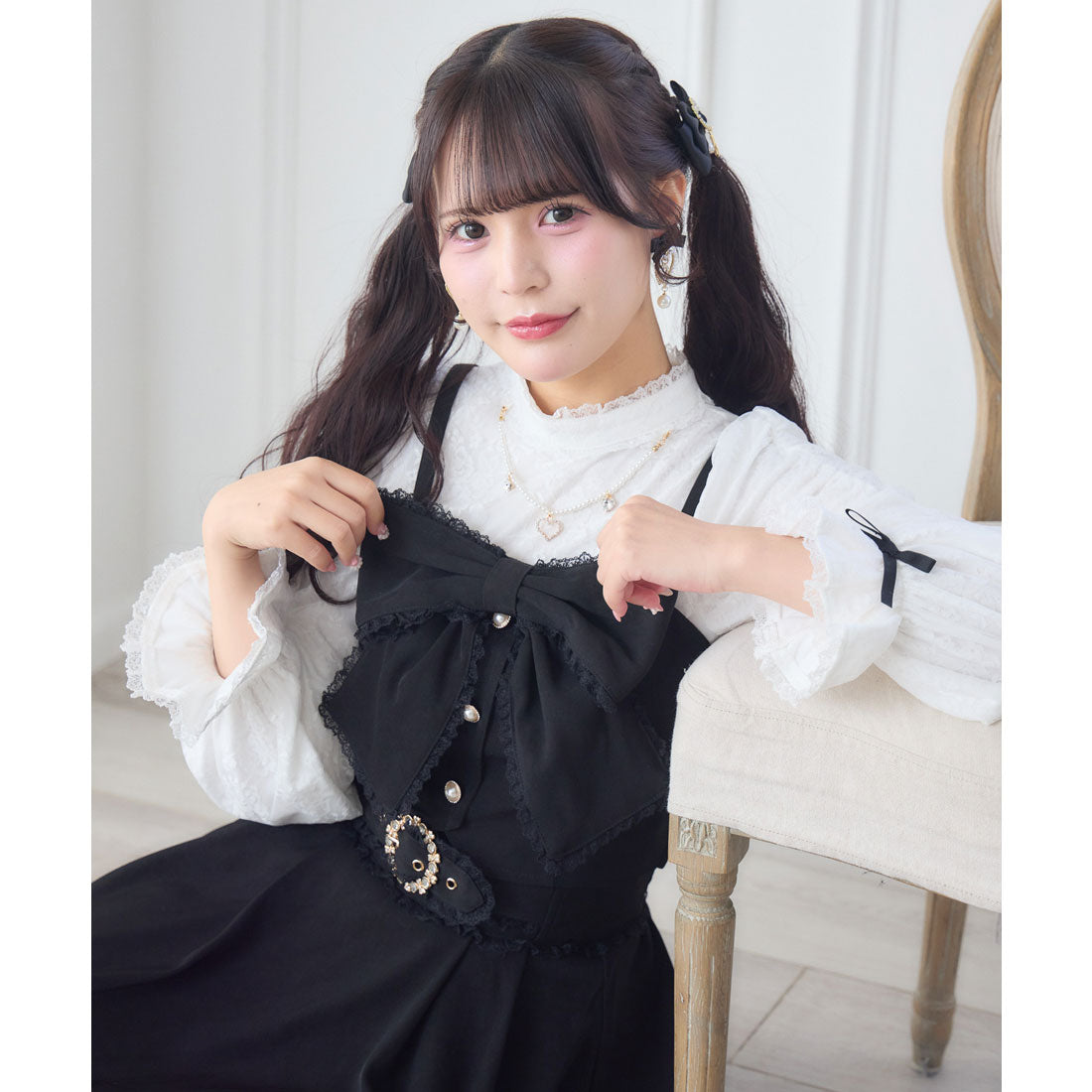 ロジータ ROJITA レーシトップス+ビスチェセット （ブラック） ブラック