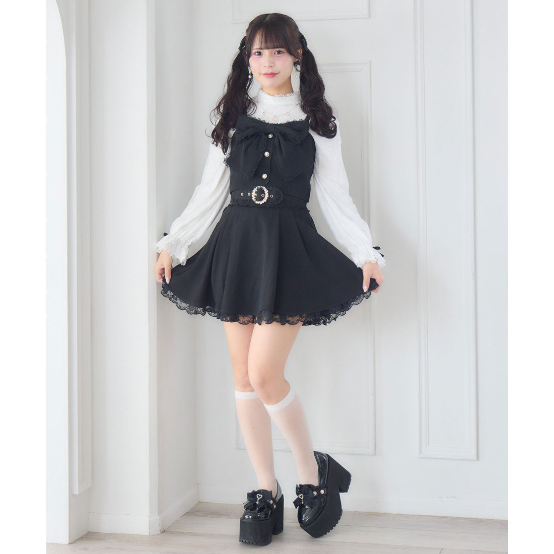 ロジータ ROJITA レーシトップス+ビスチェセット （ブラック） ブラック