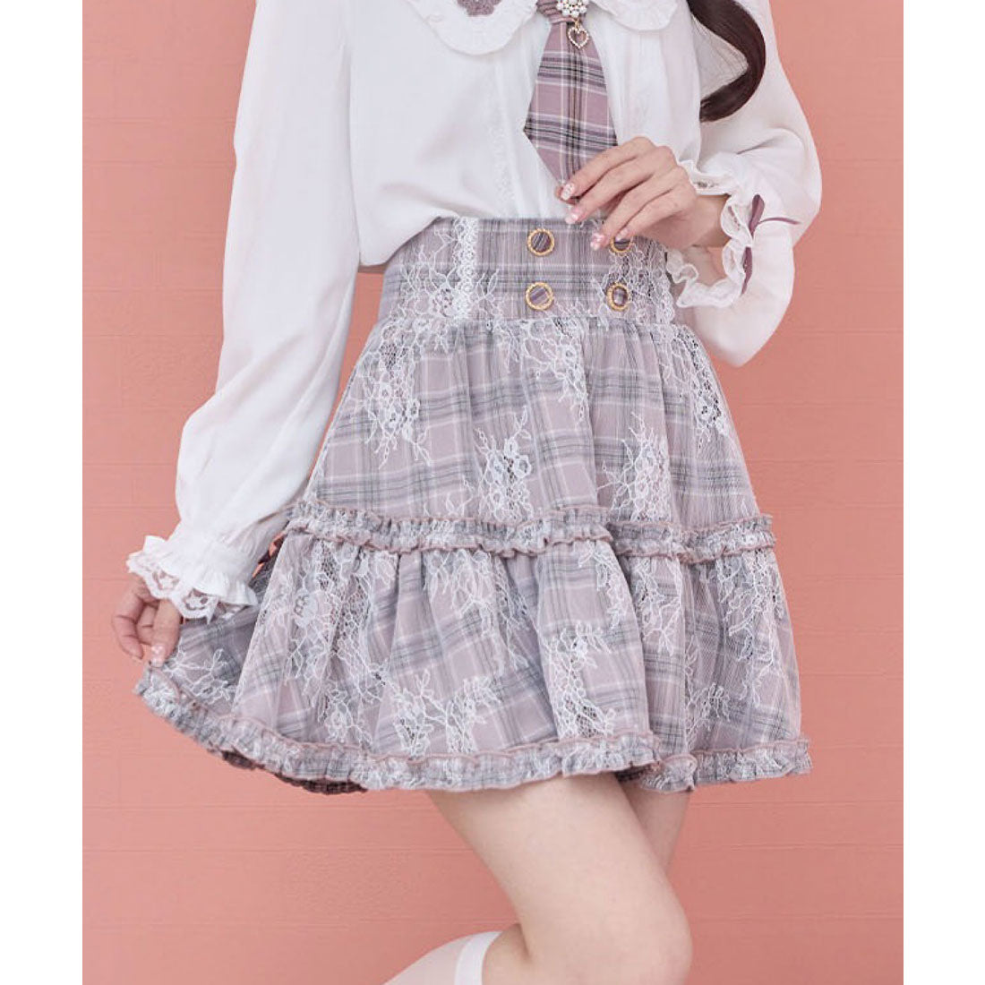 ロジータ ROJITA レースティアードスカート （ピンク） ピンク