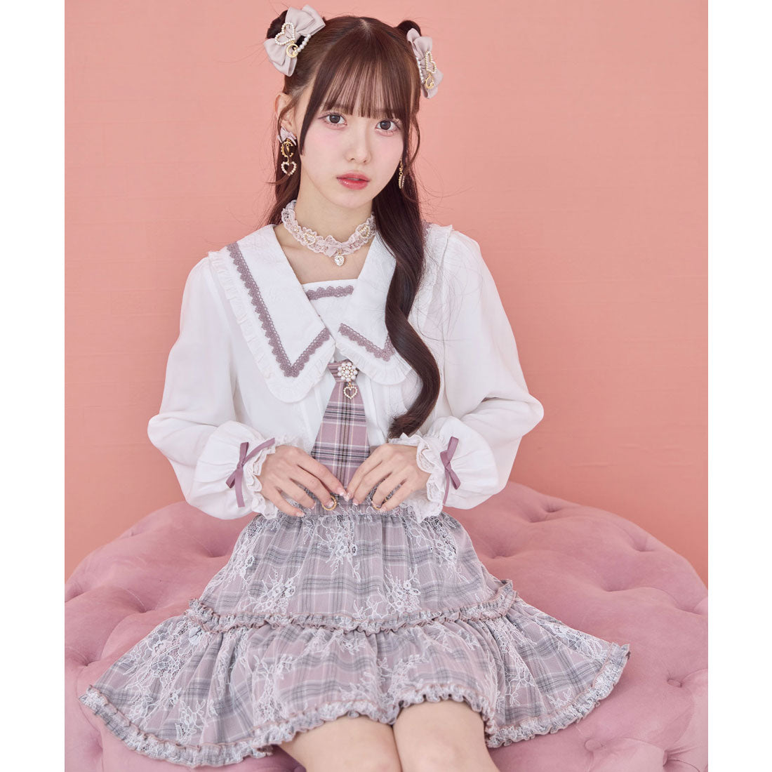 ロジータ ROJITA レースティアードスカート （ピンク） ピンク