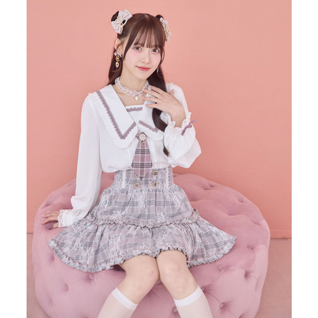 ロジータ ROJITA レースティアードスカート （ピンク） ピンク