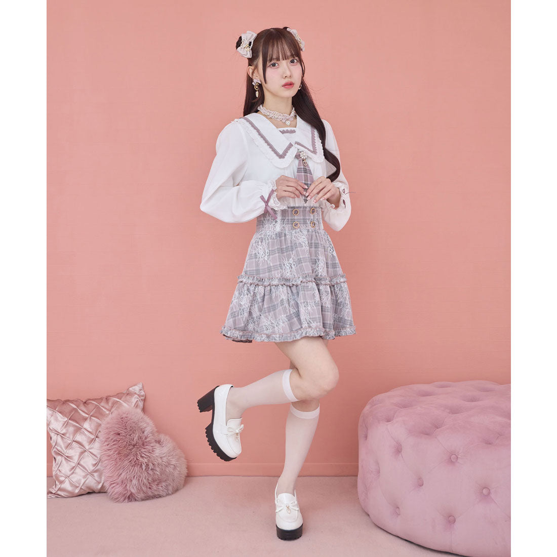 ロジータ ROJITA レースティアードスカート （ピンク） ピンク