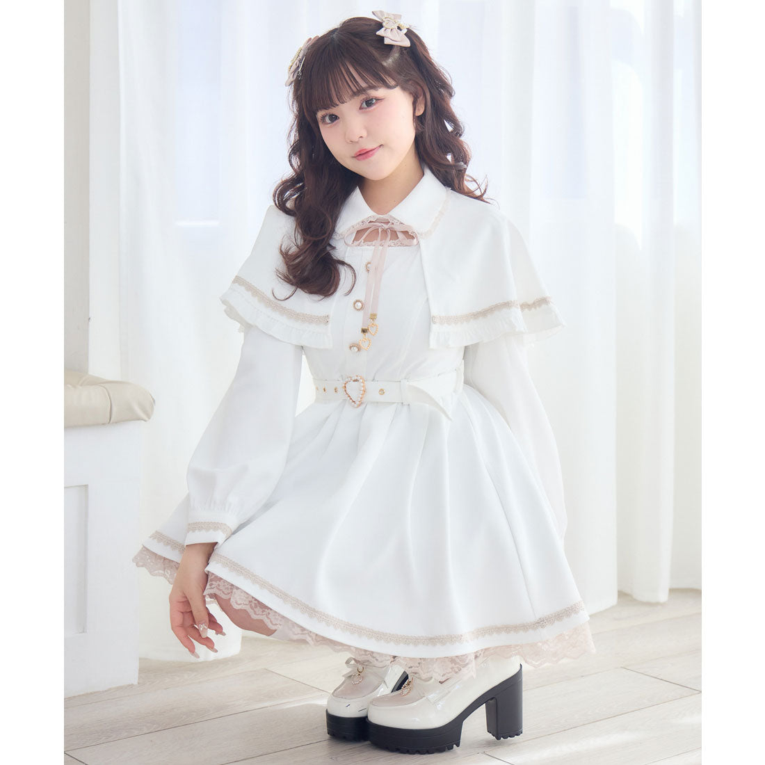 ロジータ ROJITA ケープワンピース （ホワイト） ホワイト