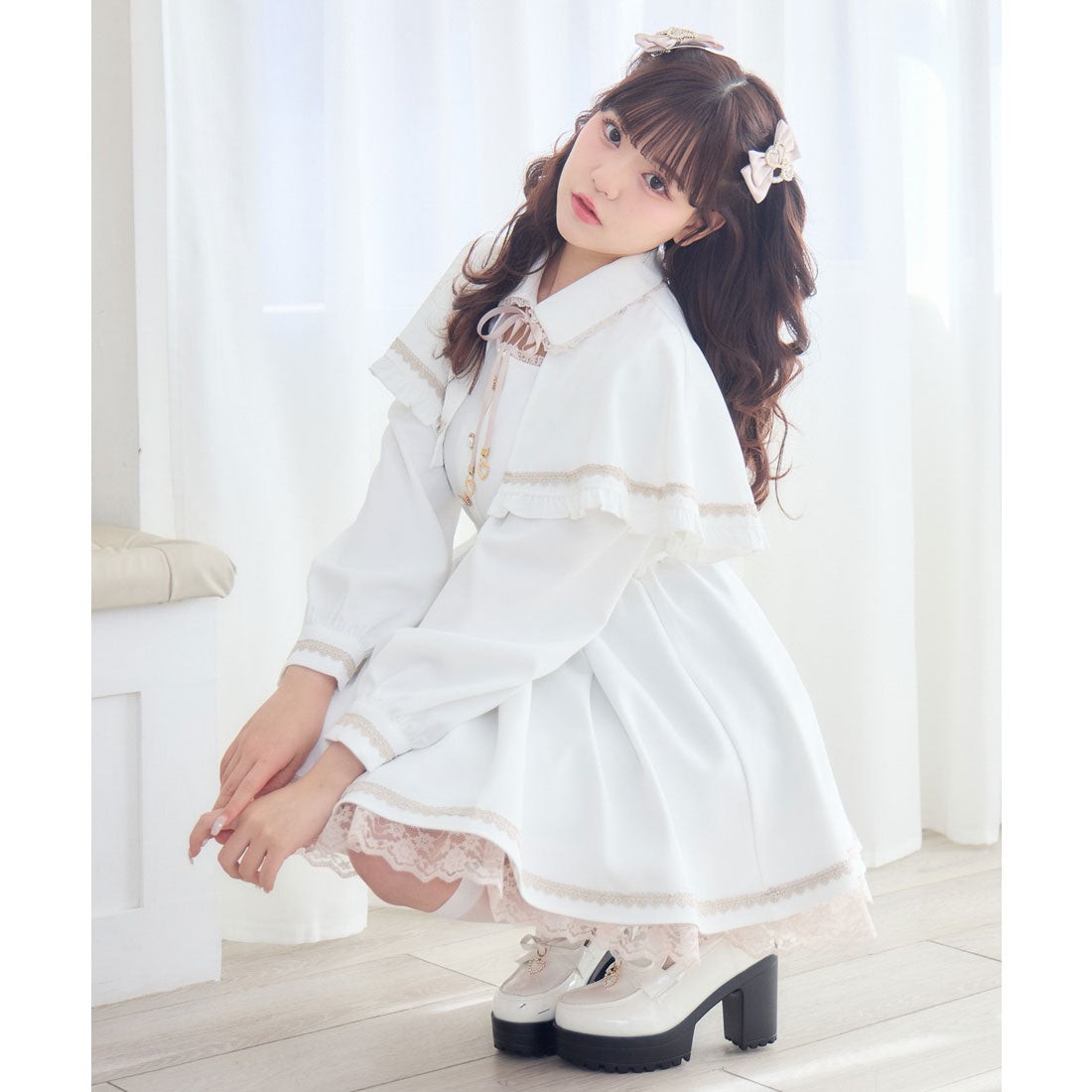 ロジータ ROJITA ケープワンピース （ホワイト） ホワイト