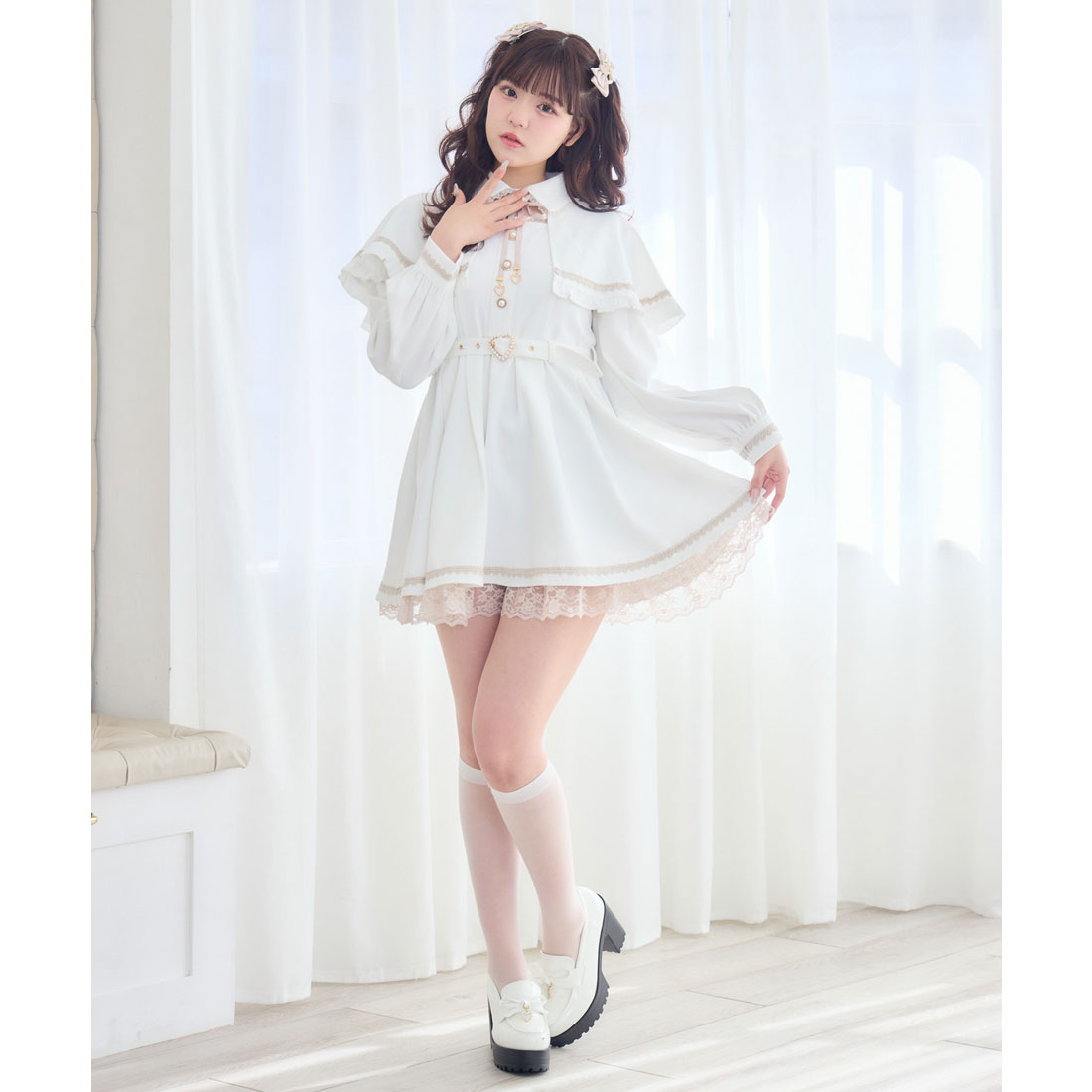 ロジータ ROJITA ケープワンピース （ホワイト） ホワイト