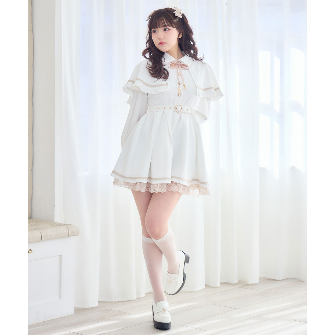 ロジータ ROJITA ケープワンピース （ホワイト） ホワイト