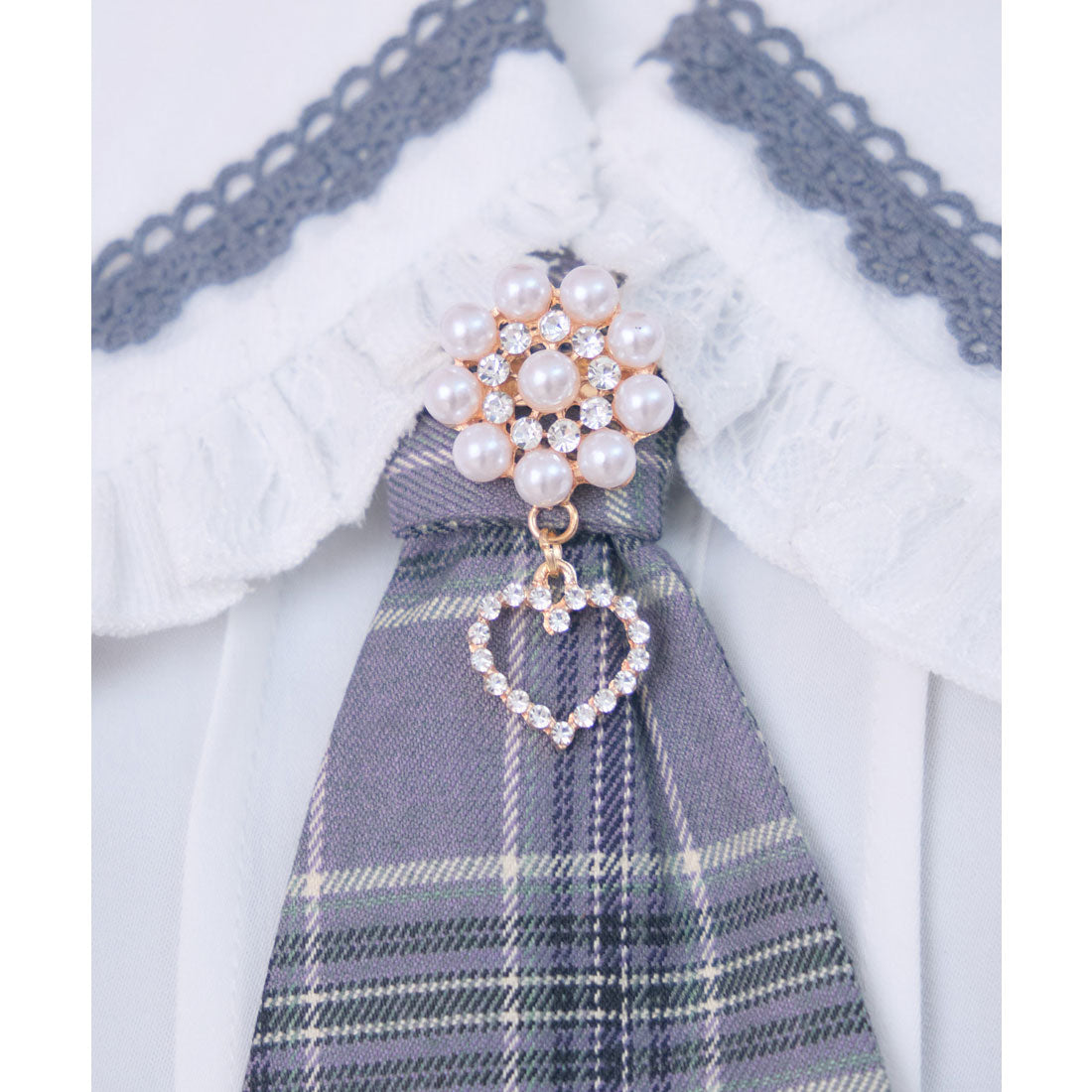 ロジータ ROJITA セーラー風ネクタイブラウス （グレー） グレー