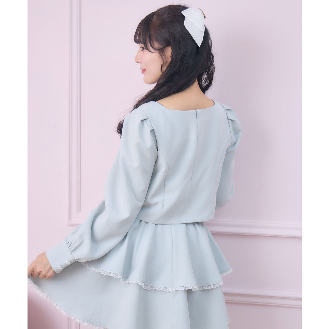 ロジータ ROJITA はしごレースティアードセットアップ （ミント） ミント