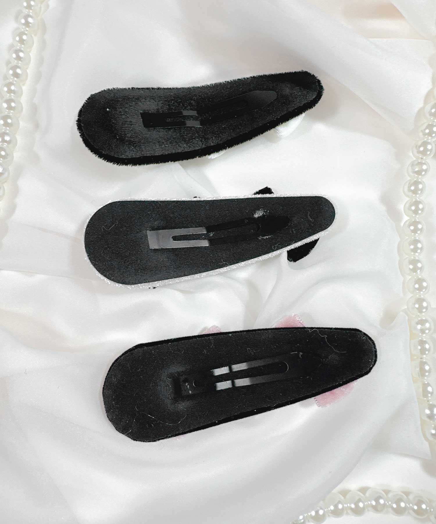 ロジータ ROJITA トリプルリボン配色ヘアピン