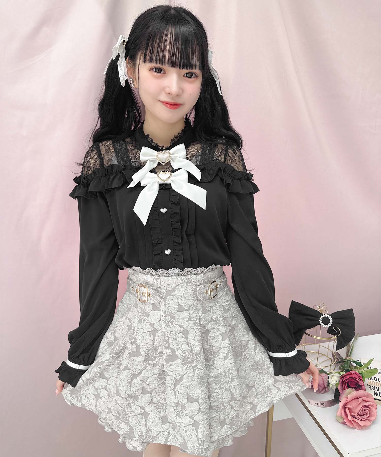 ロジータ ROJITA ウエストWベルトジャガードスカパン