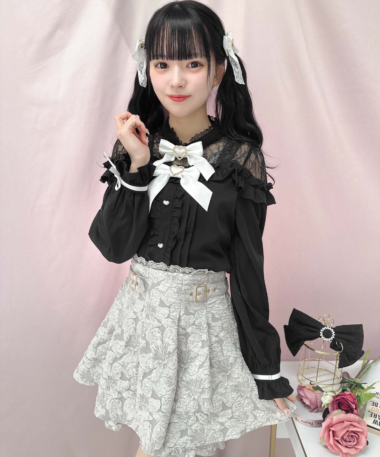 ロジータ ROJITA ウエストWベルトジャガードスカパン