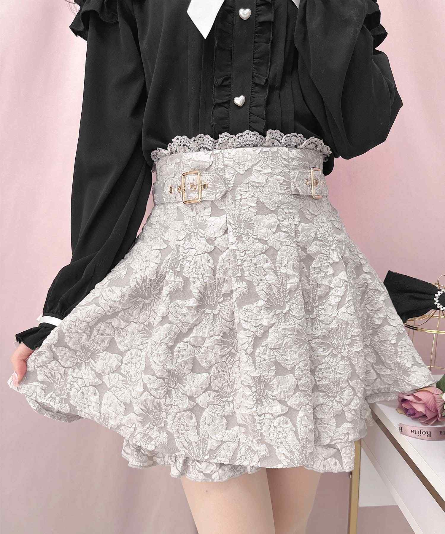 ロジータ ROJITA ウエストWベルトジャガードスカパン