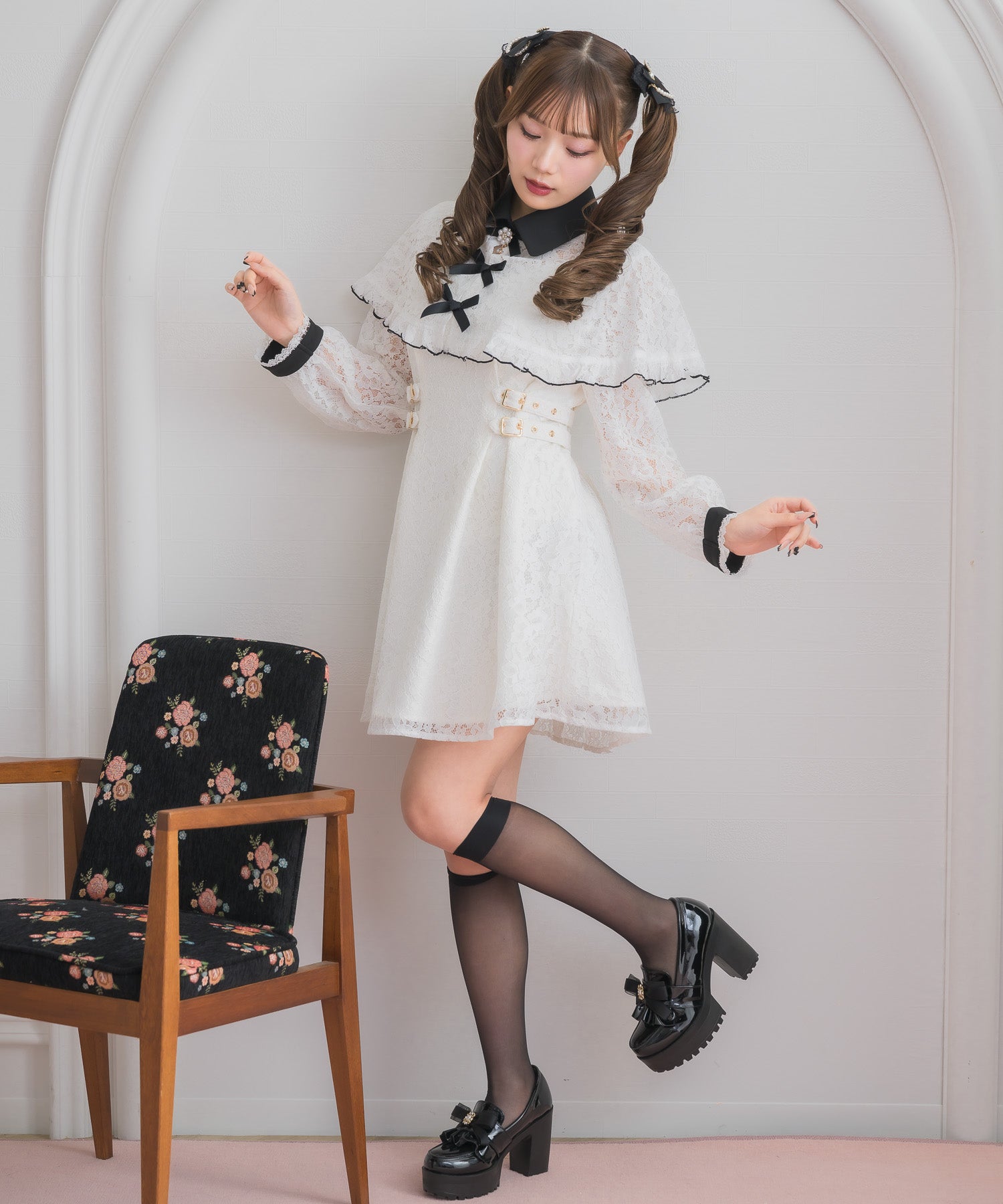 ロジータ ROJITA レースケープワンピース