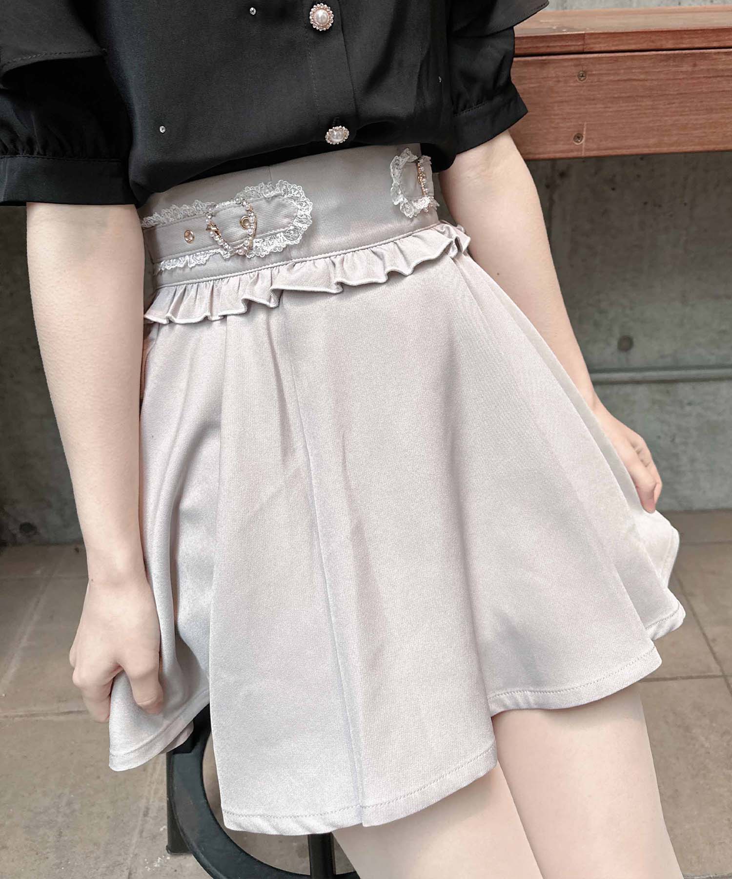 ロジータ ROJITA サイドハートバックルスカパン,ピンク