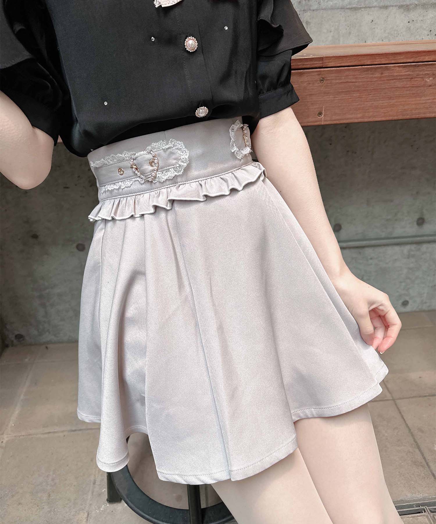 ロジータ ROJITA サイドハートバックルスカパン