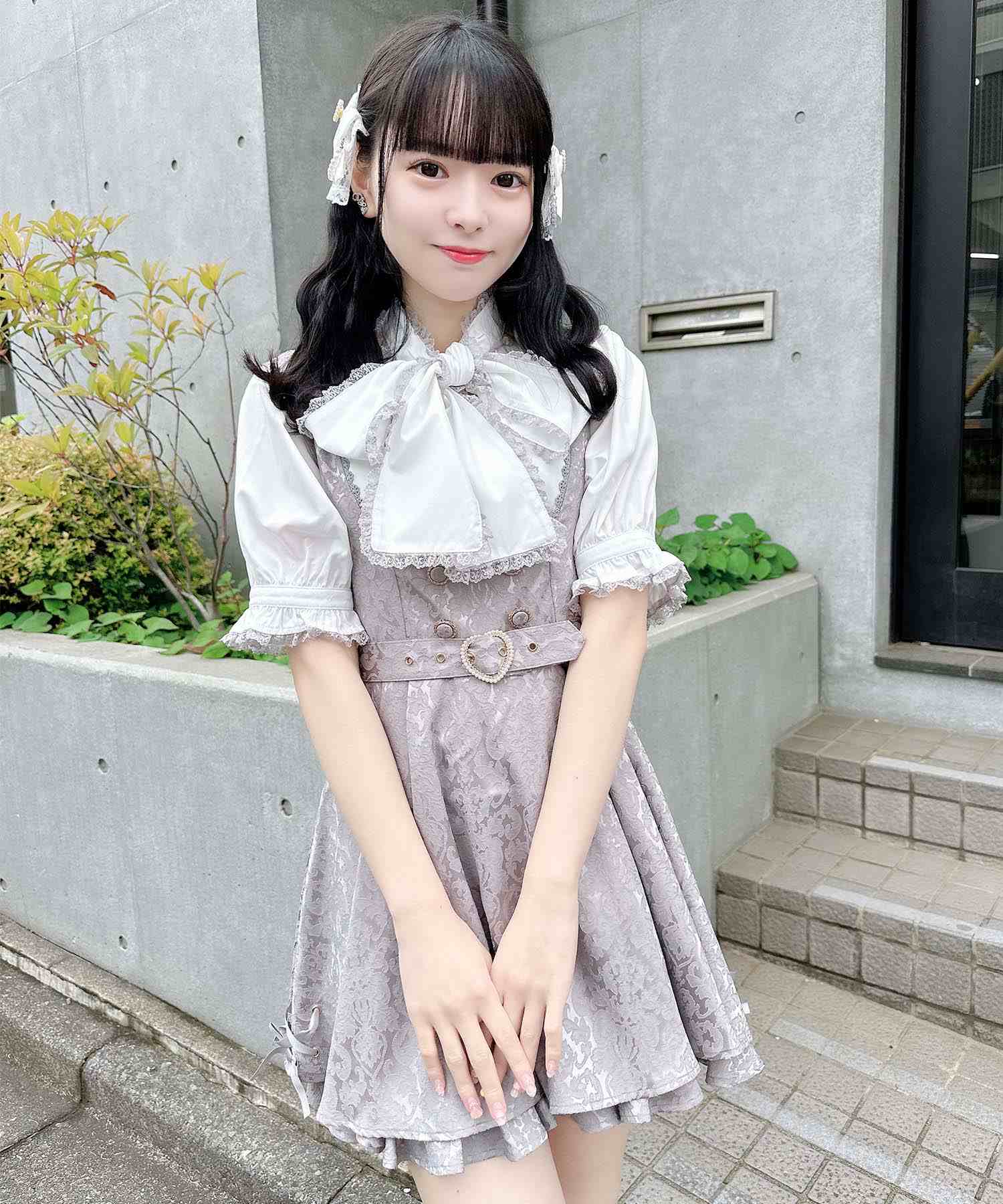 ロジータ ROJITA ハートバックルジャガードロンパース