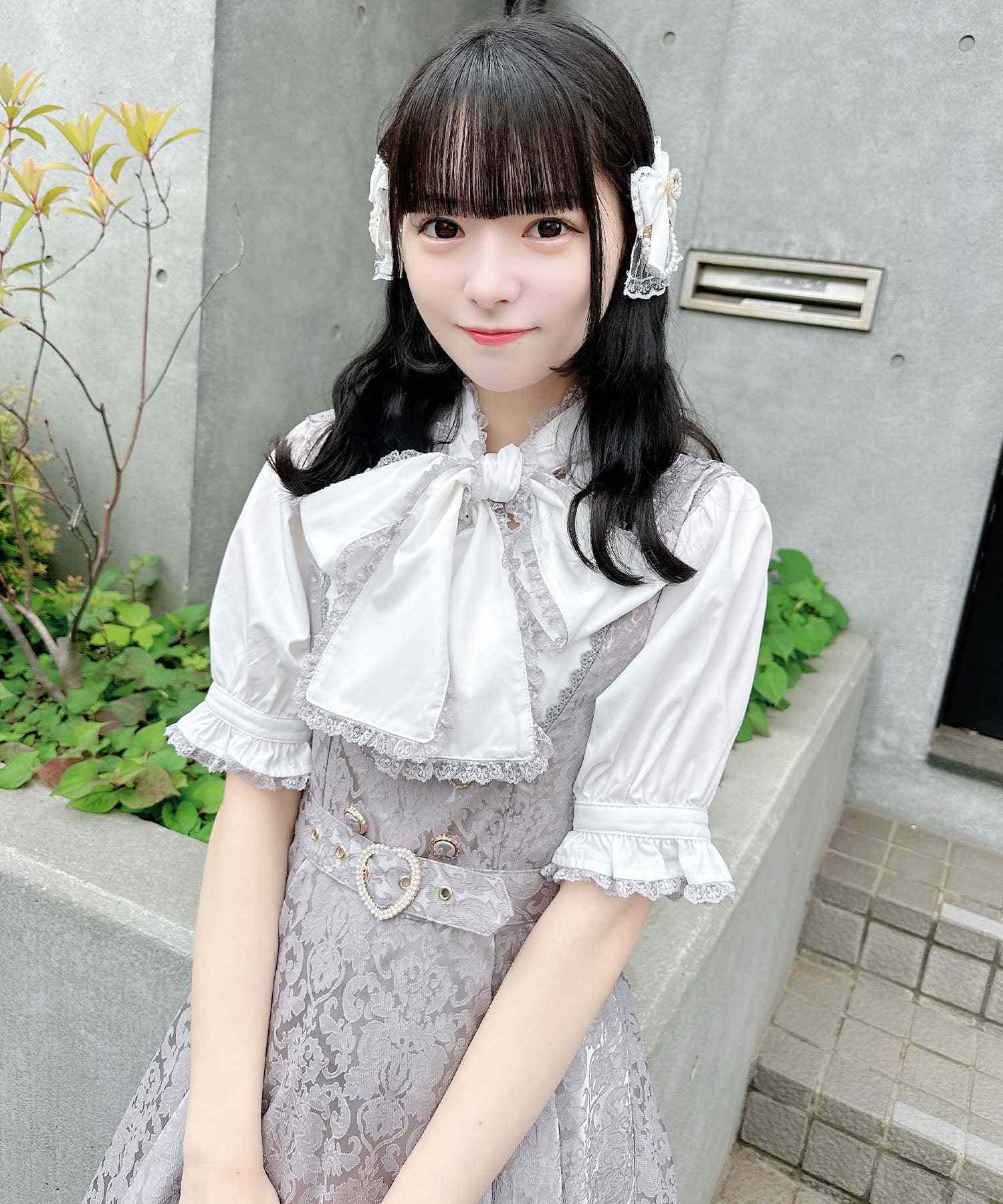 ロジータ ROJITA ハートバックルジャガードロンパース