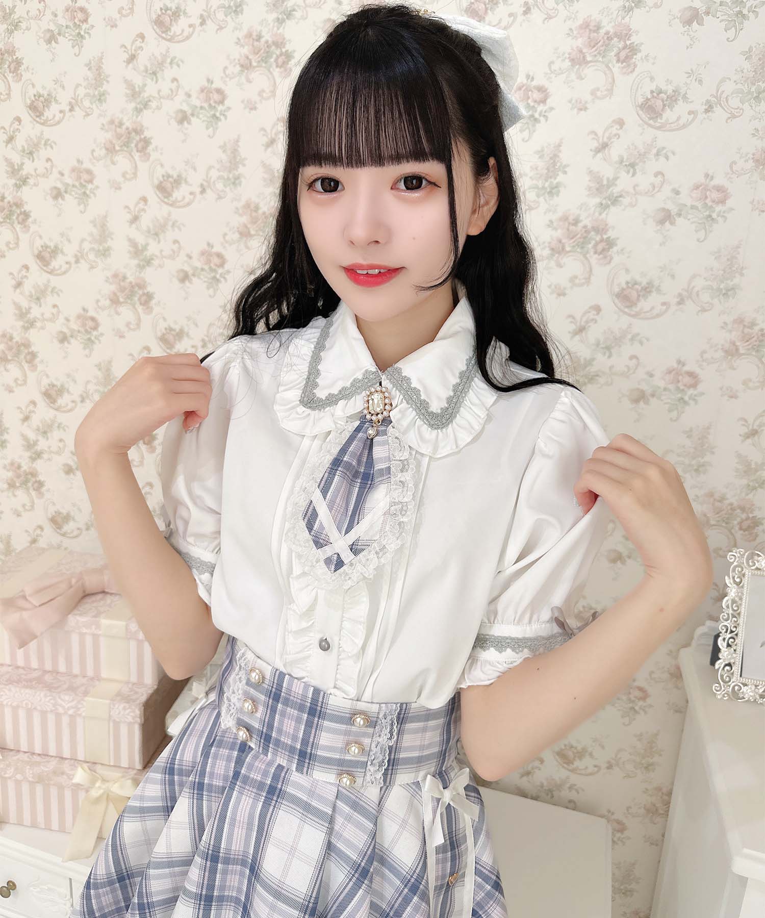 ROJITA Blouse with Tie