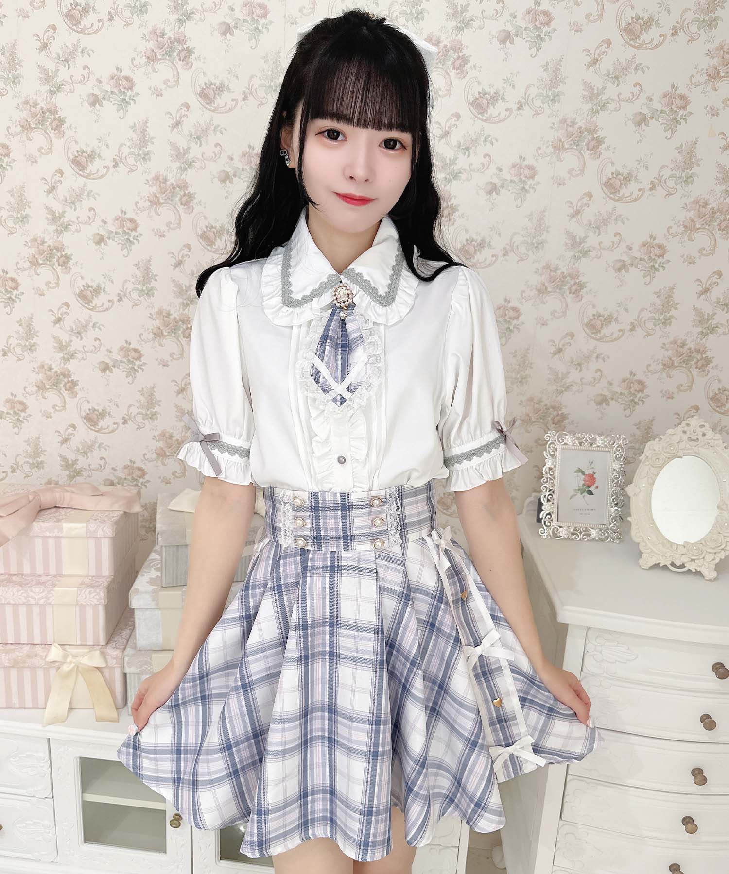 ROJITA Blouse with Tie