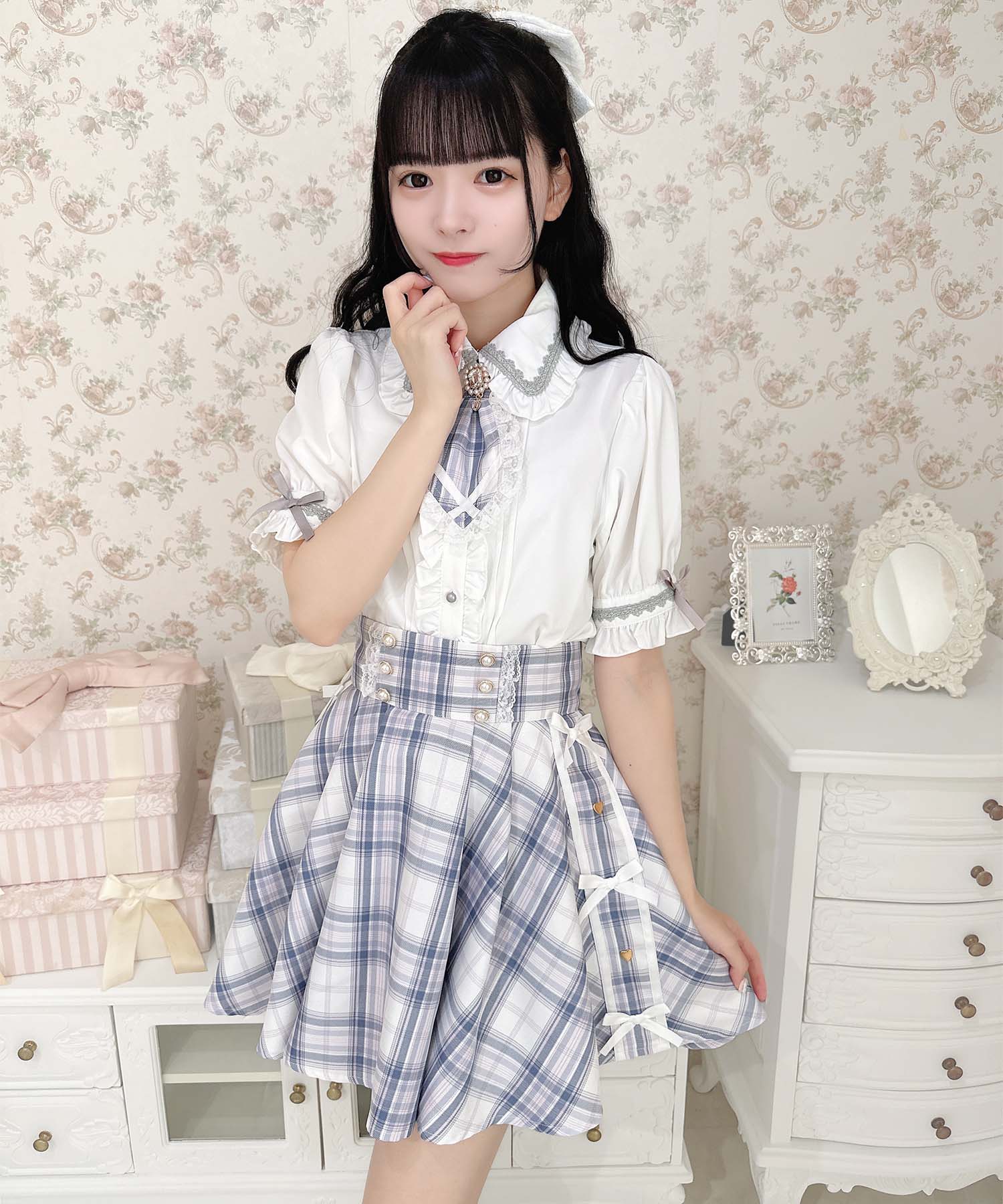 ROJITA Blouse with Tie
