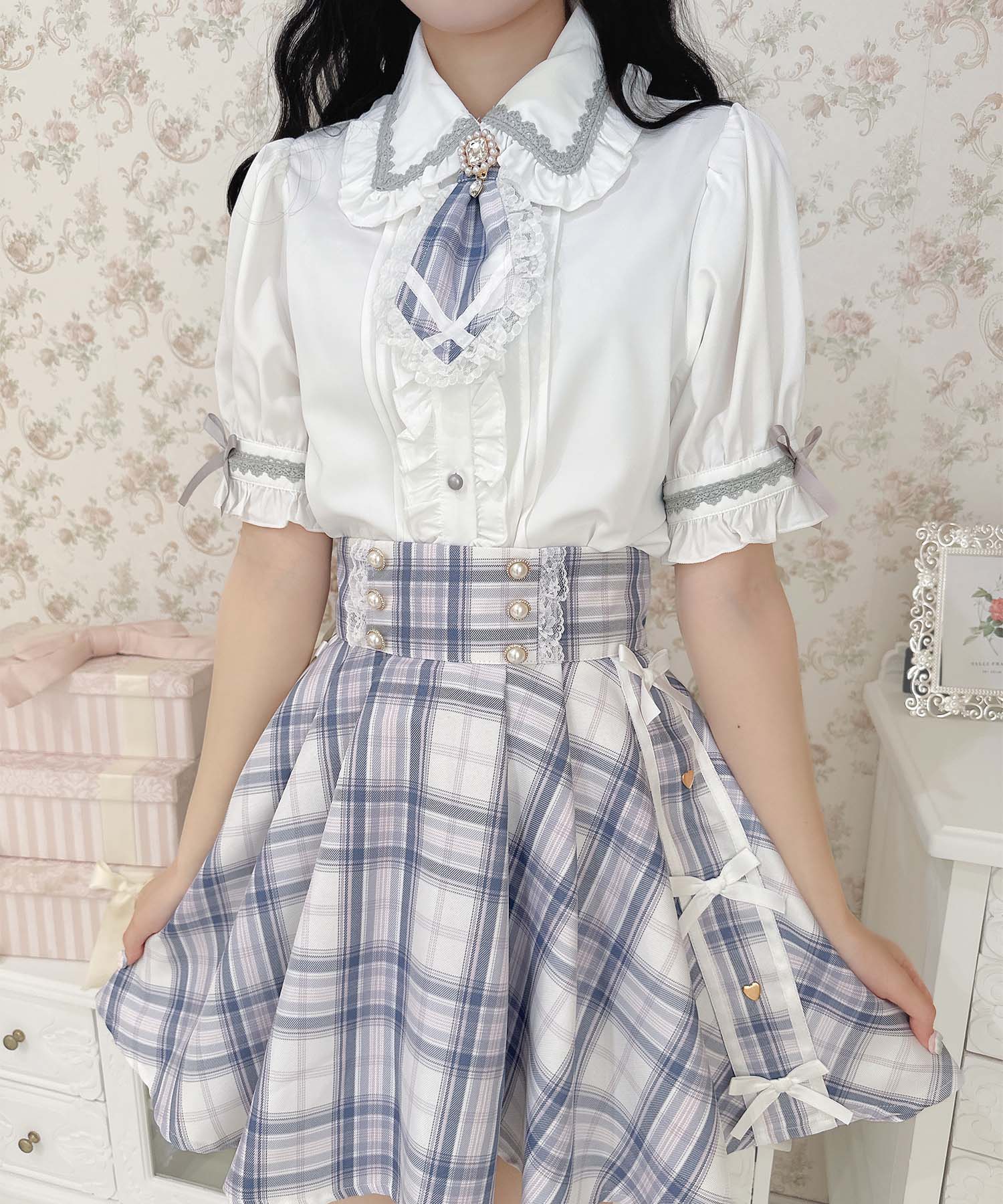 ROJITA Blouse with Tie