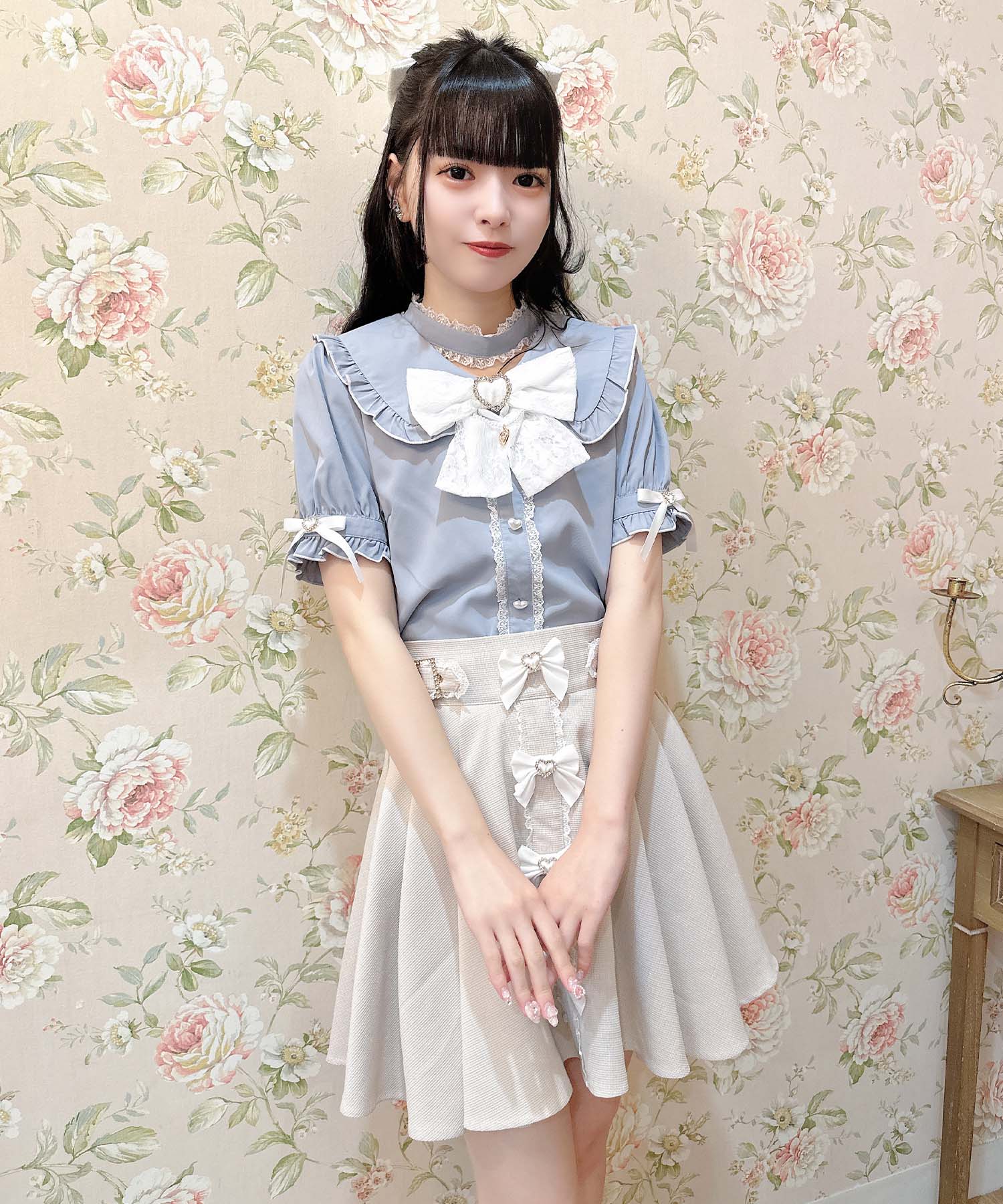 ロジータ ROJITA 前立てリボンデザインスカート