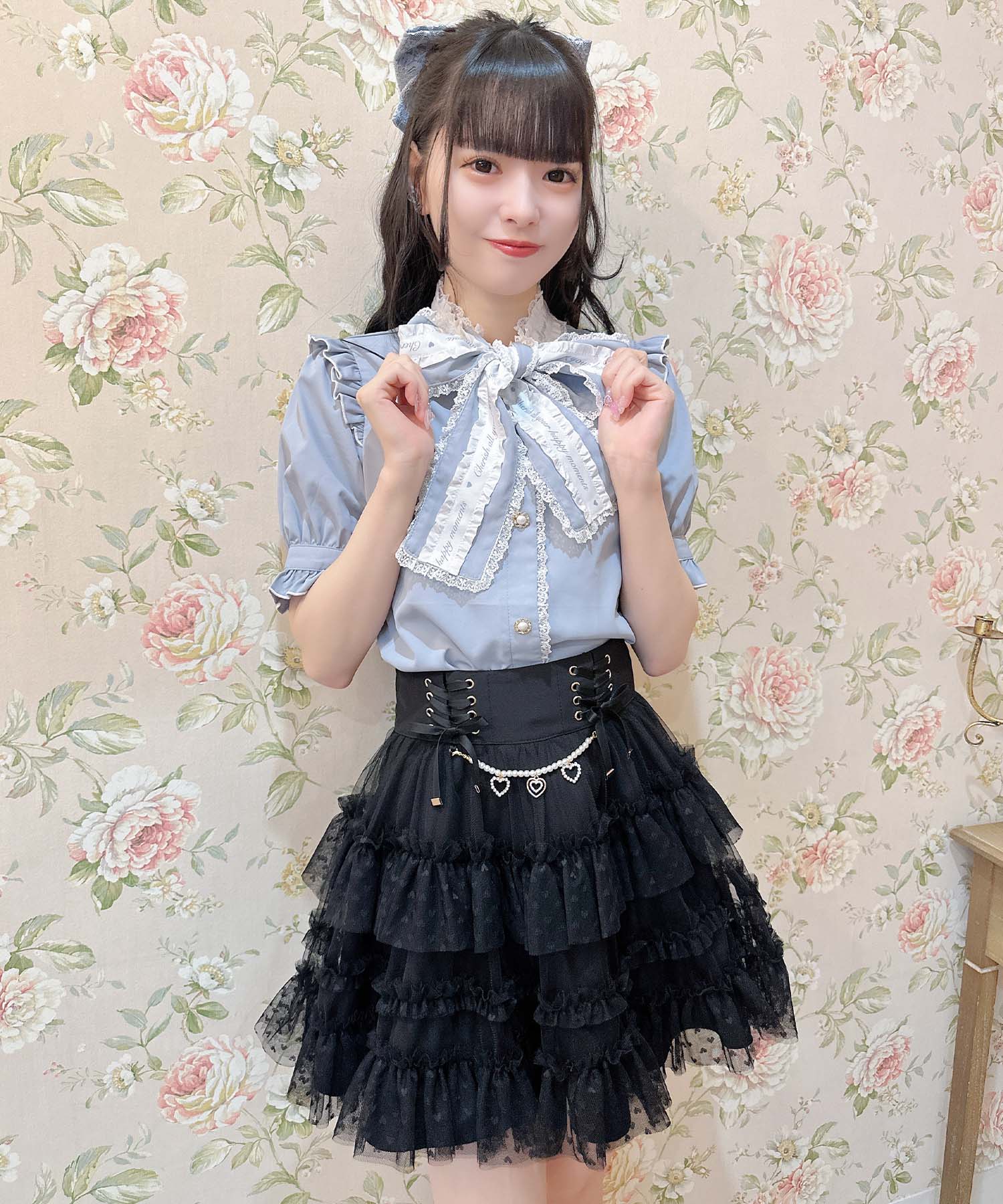 ロジータ ROJITA ロゴテープボウタイブラウス