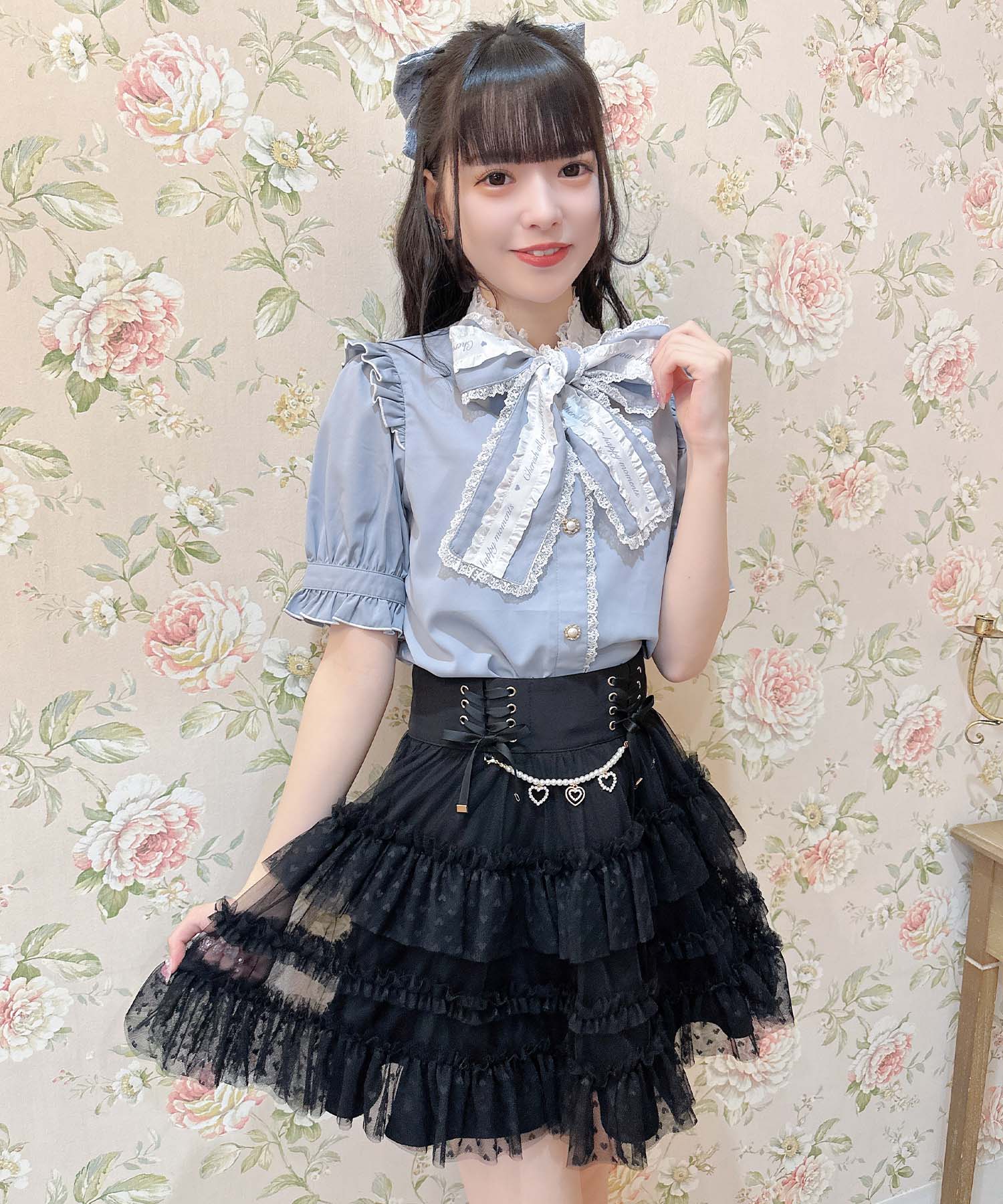 ロジータ ROJITA ロゴテープボウタイブラウス