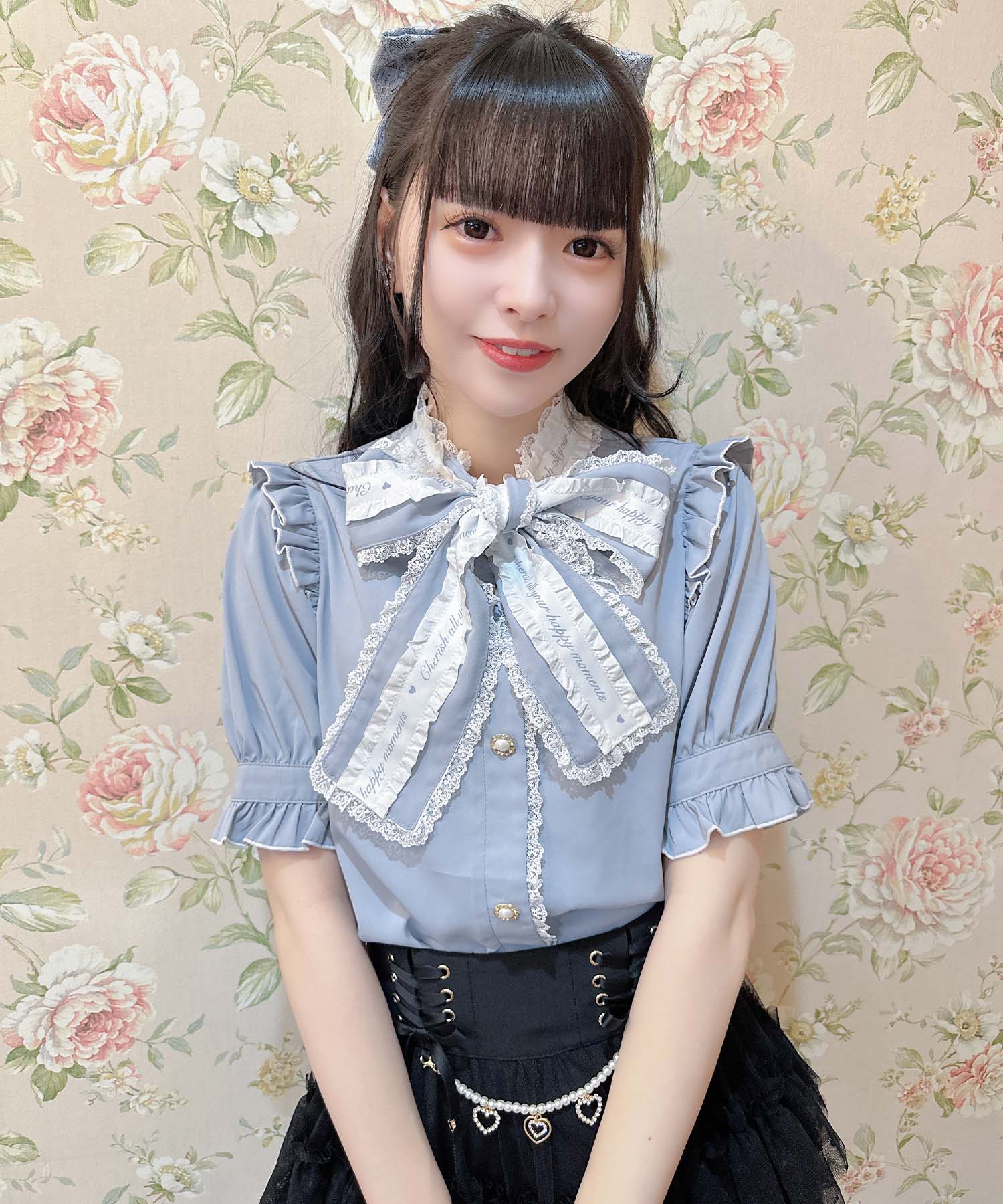 ロジータ ROJITA ロゴテープボウタイブラウス