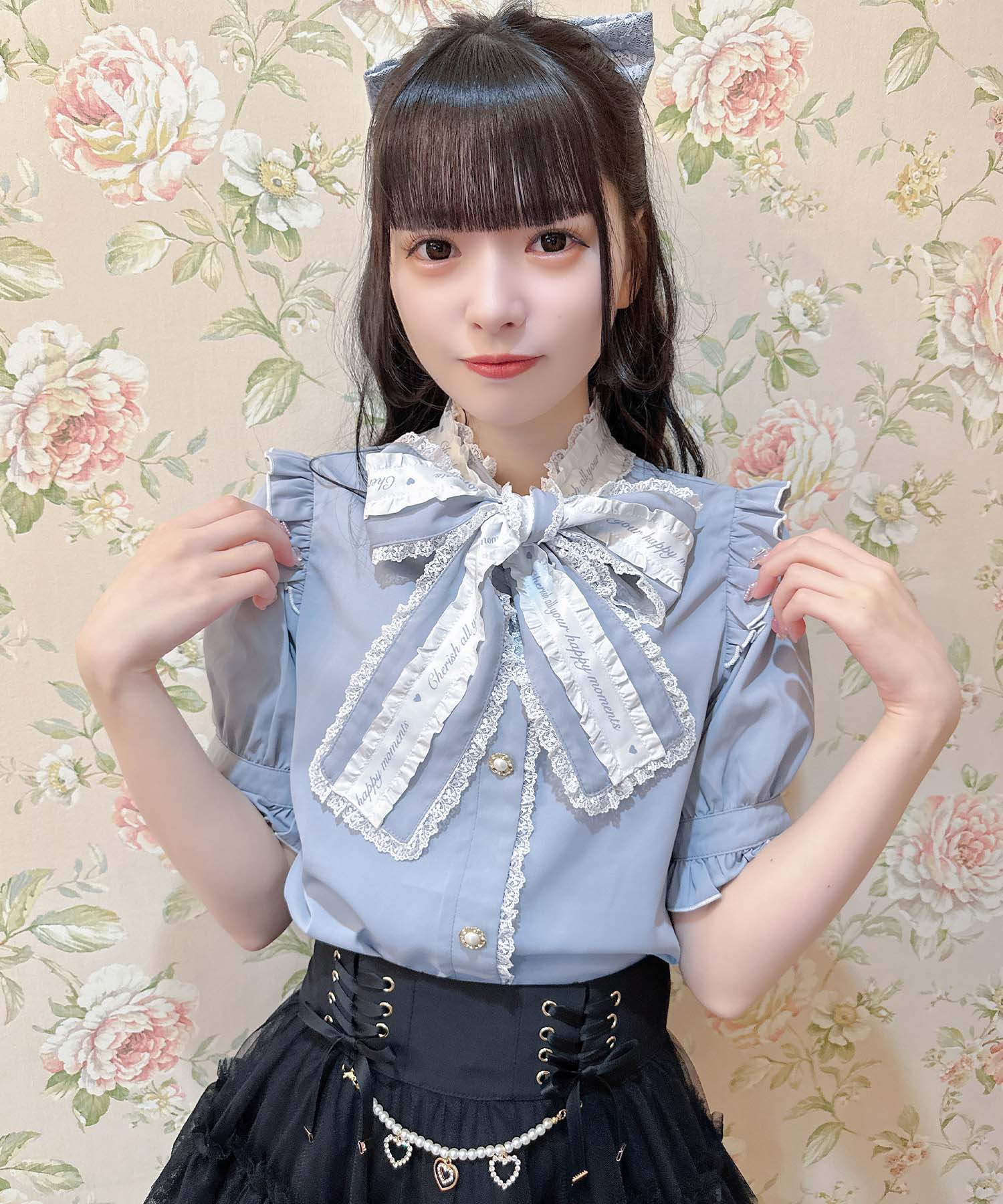 ロジータ ROJITA ロゴテープボウタイブラウス