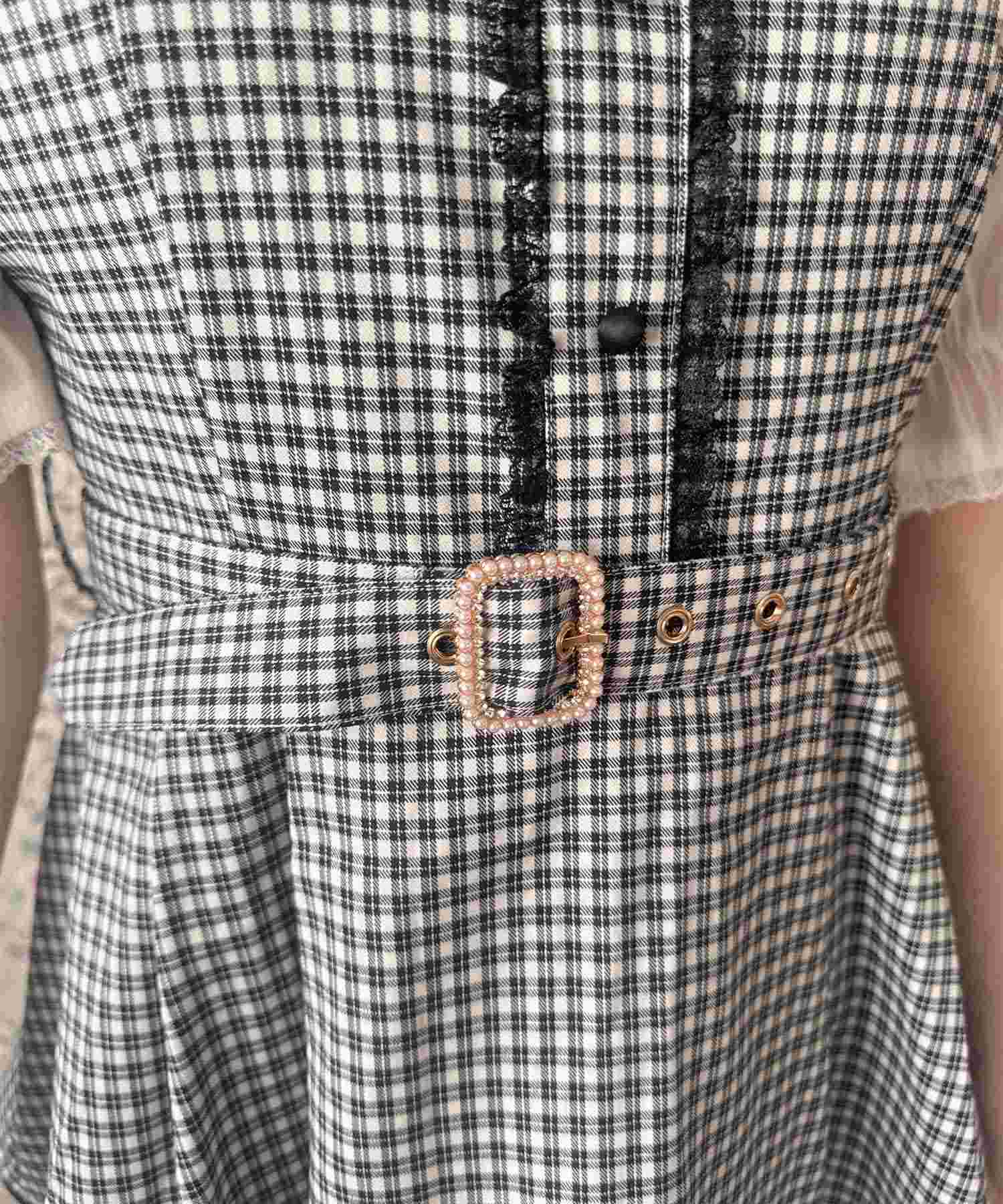 ロジータ ROJITA ベルト付きレイヤードセットアップ