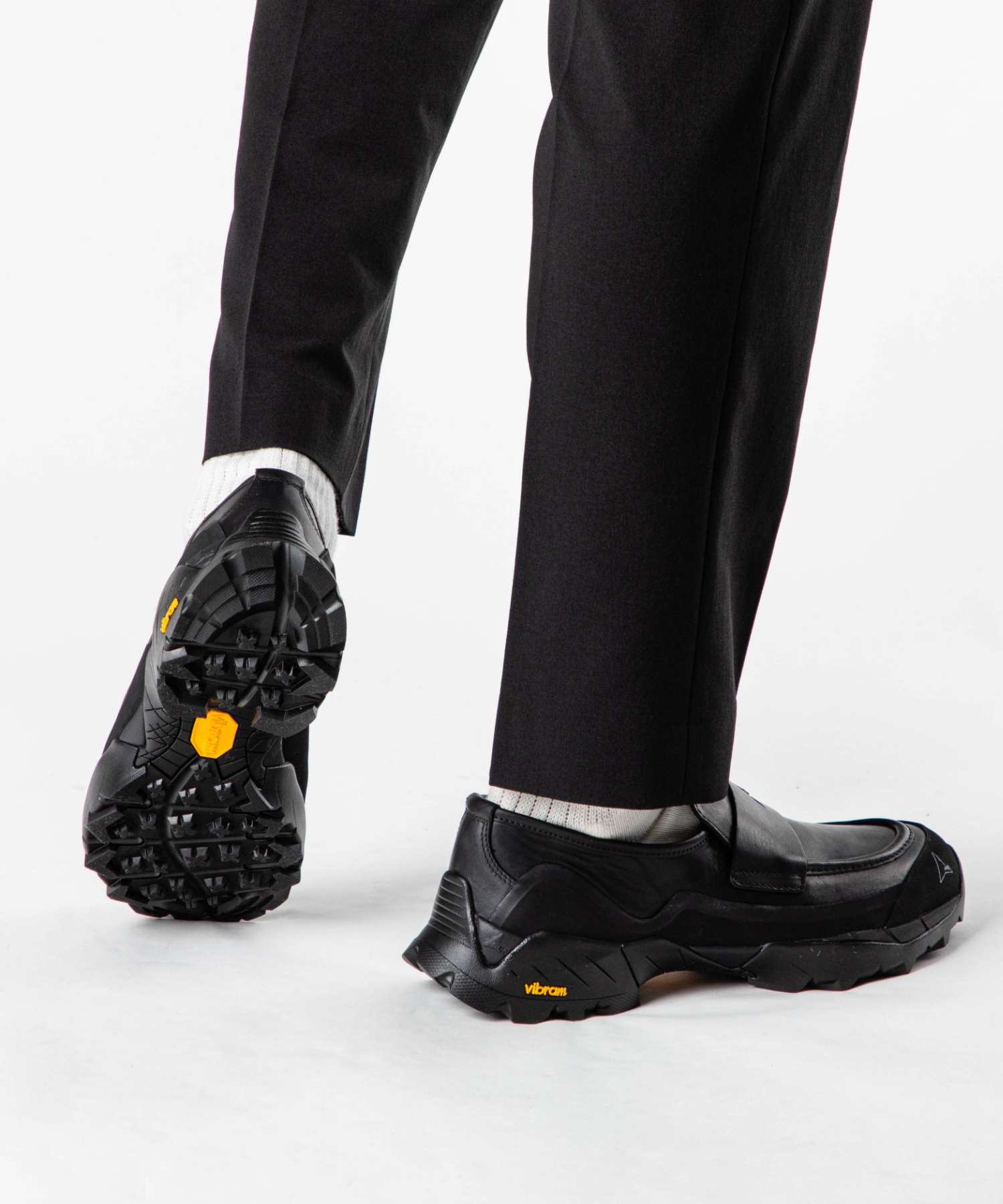ロア ROA ロア ROA LOLE10-001 ローファー Loafer メンズ レディース シューズ レザー 紳士靴 スリッポン 革靴 通勤 通学 カジュアル モダン ローカット （ブラック） ブラック