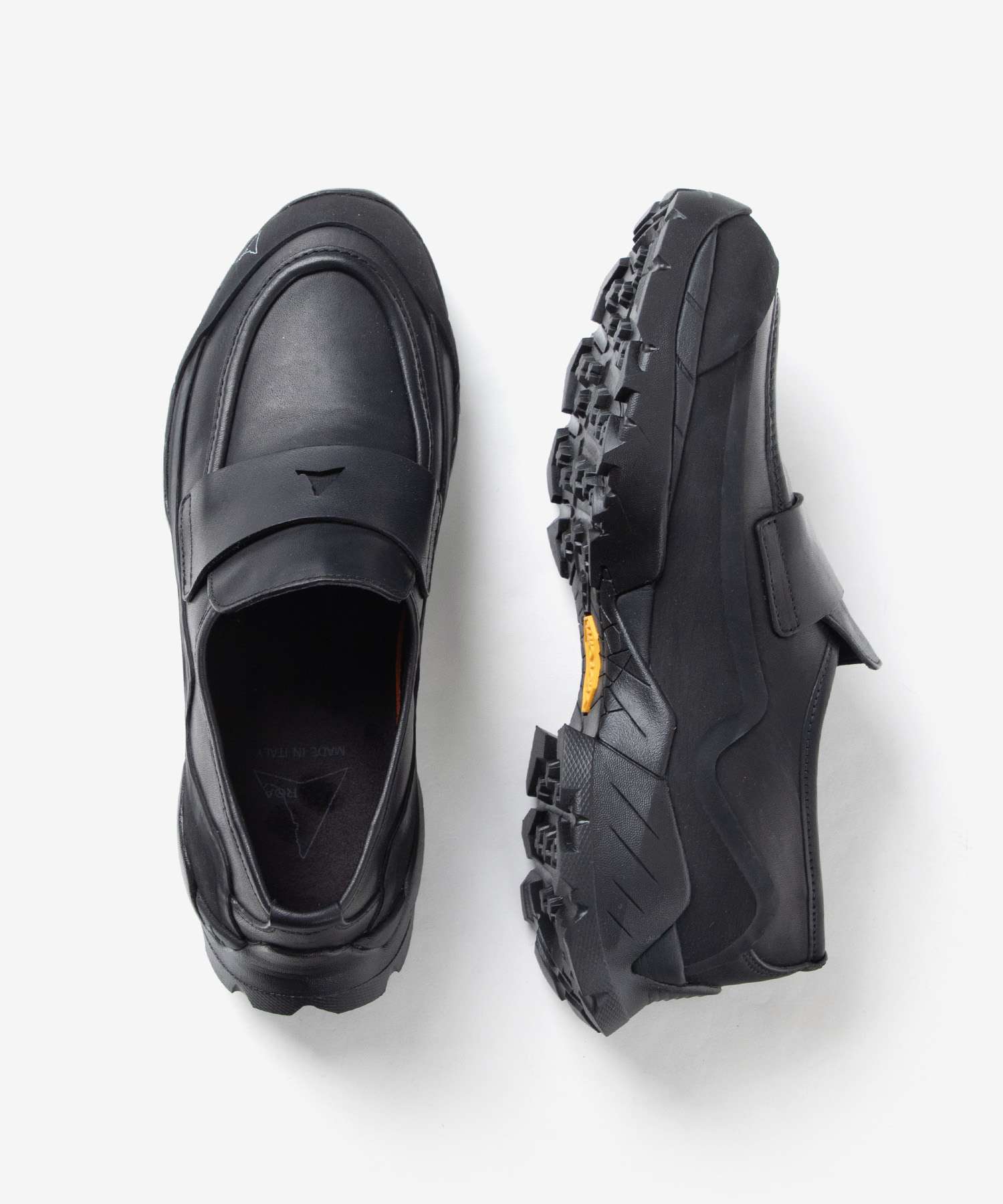 ロア ROA ロア ROA LOLE10-001 ローファー Loafer メンズ レディース シューズ レザー 紳士靴 スリッポン 革靴 通勤 通学 カジュアル モダン ローカット （ブラック） ブラック