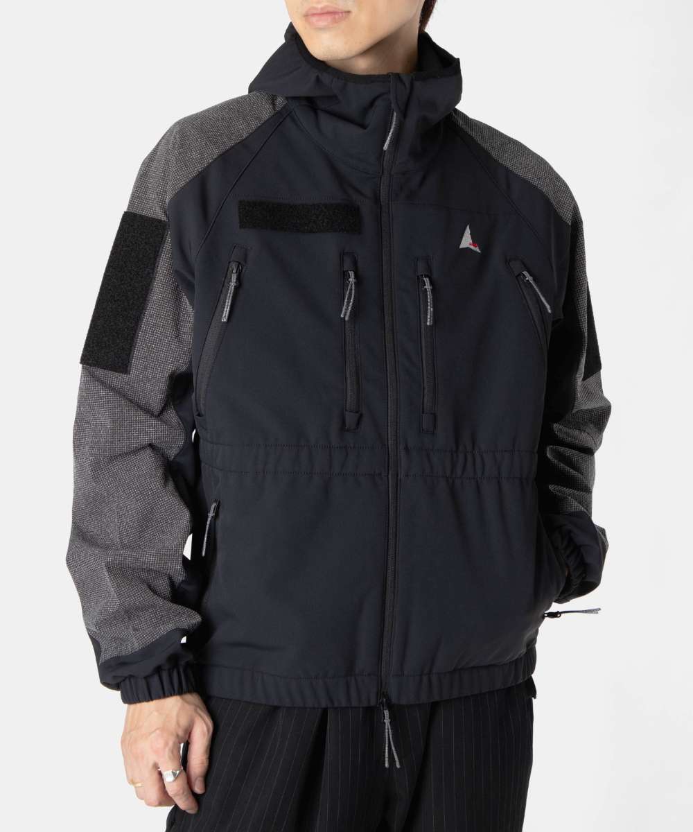 ジャケット・アウター rofa Germany Black Elephant Skin ROA TESTUDO REINFORCED SOFTSHELL JACKET Testudo Reinforced Softshell J