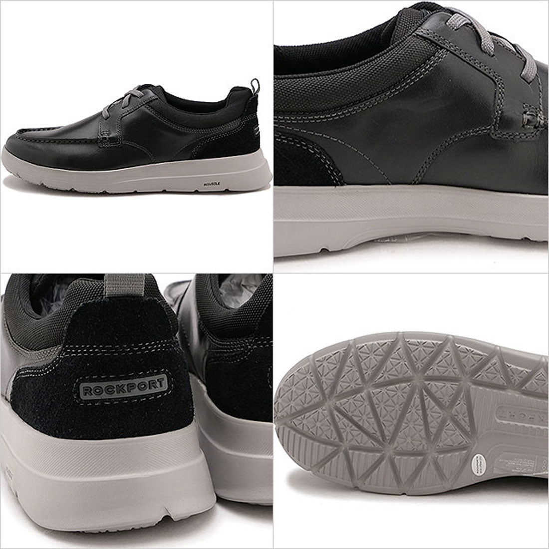 Rockport ROCKPORT TRUFLEX M CAYDEN MOC TOE BLACK-LEA [CJ1385 ]