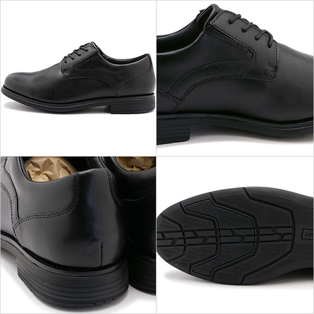 ロックポート ROCKPORT Plain toe Black [ML0033 SS25] （Black） Black