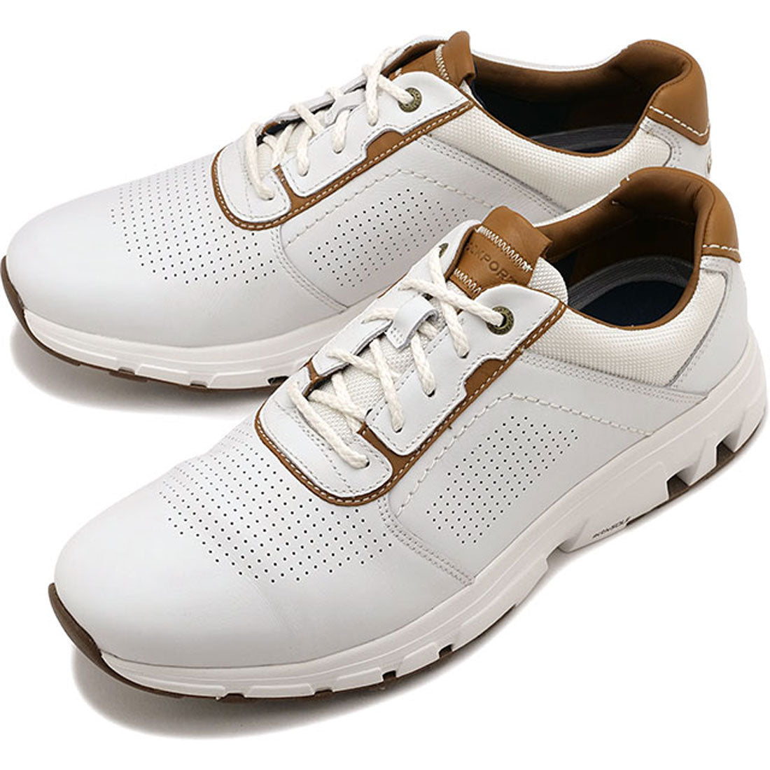 ロックポート ROCKPORT REBOUNDX PLAIN TOE WHITE/TAN [RPI-CJ3047W] （WHITE/TAN） WHITE/TAN