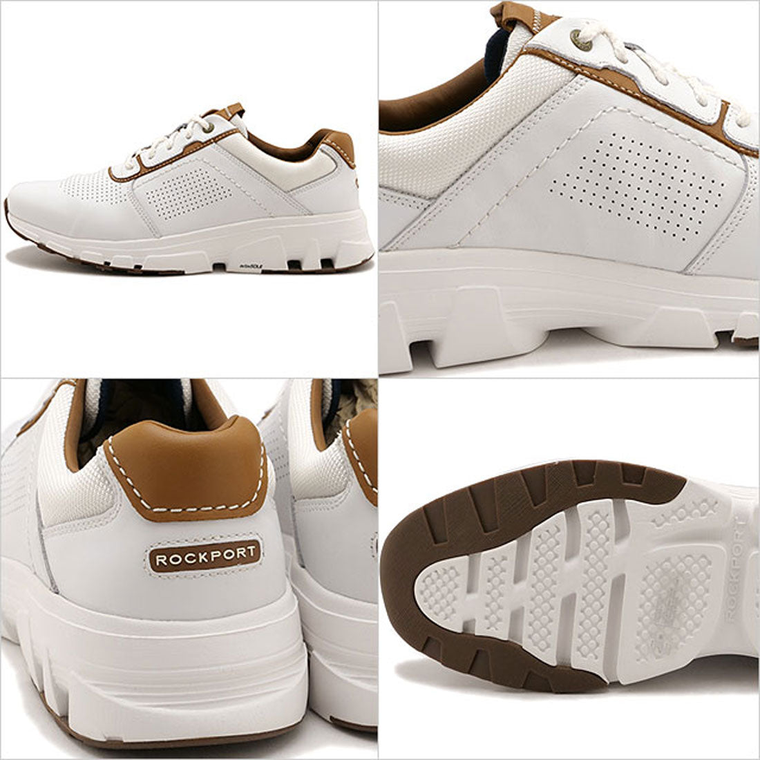 ロックポート ROCKPORT REBOUNDX PLAIN TOE WHITE/TAN [RPI-CJ3047W] （WHITE/TAN） WHITE/TAN