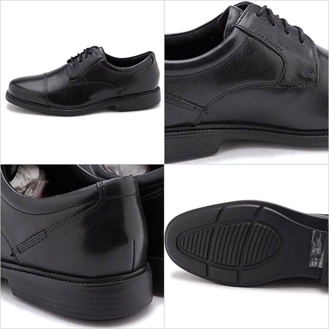 ROCKPORT Charlesroad Cap Toe Black [V80556W FW22]