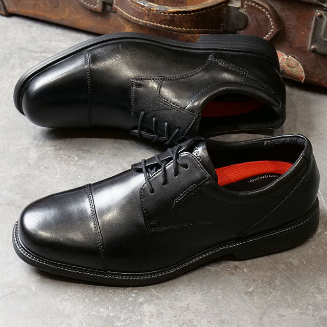 ロックポート ROCKPORT Charlesroad Cap Toe Black [V80556W FW22] （Black） Black