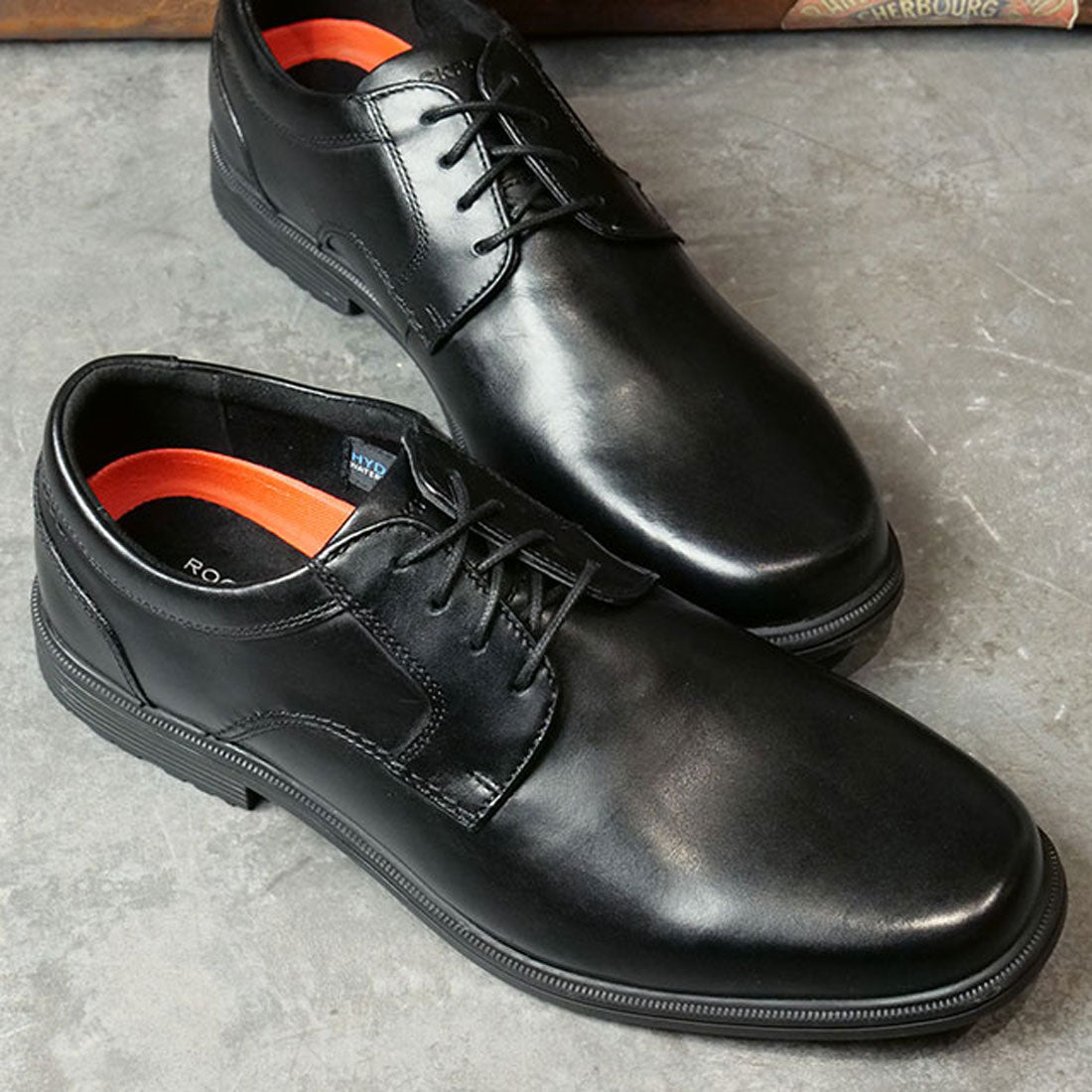 ロックポート ROCKPORT Taylor WP Plain Toe Black [CI0821W]
