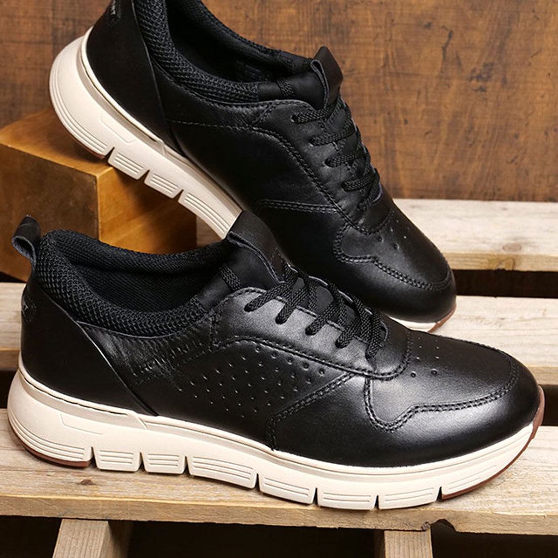 Rockport ROCKPORT Prowalker Darius Ubal Black/Cream-MS [ML0040 SS24]